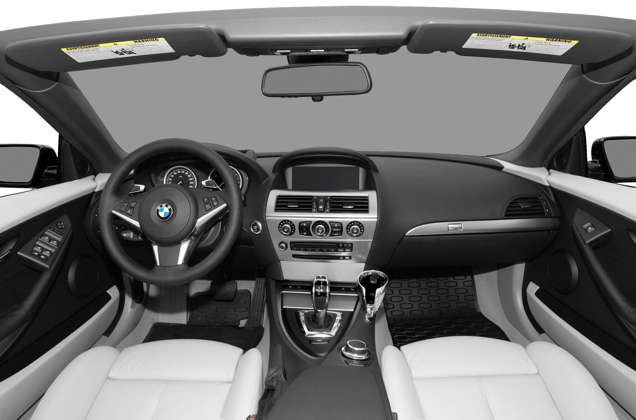 BMW 6 Series Convertible dashboard and steering wheel interior view
