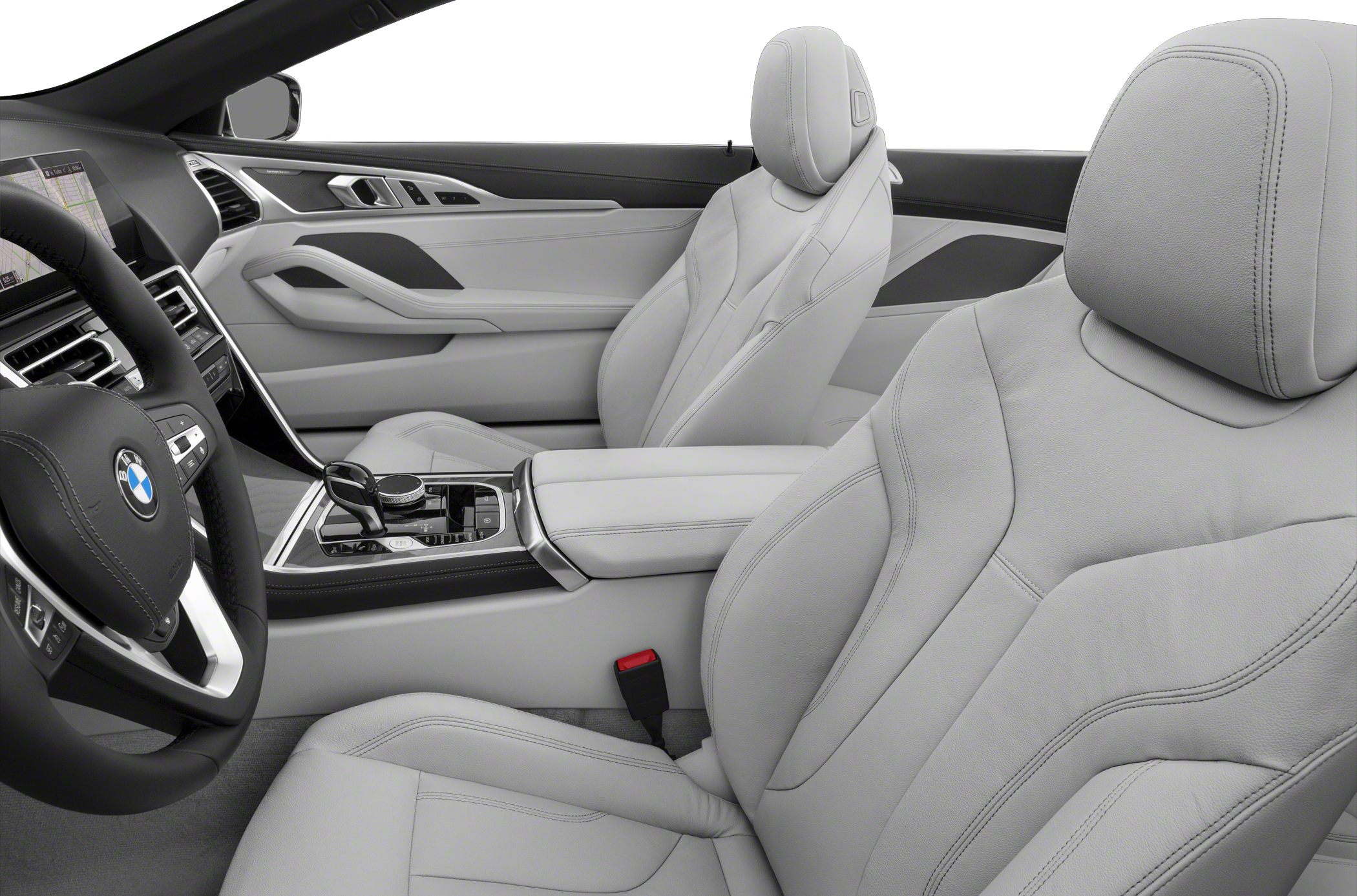 Premium leather seats and modern dashboard with steering wheel