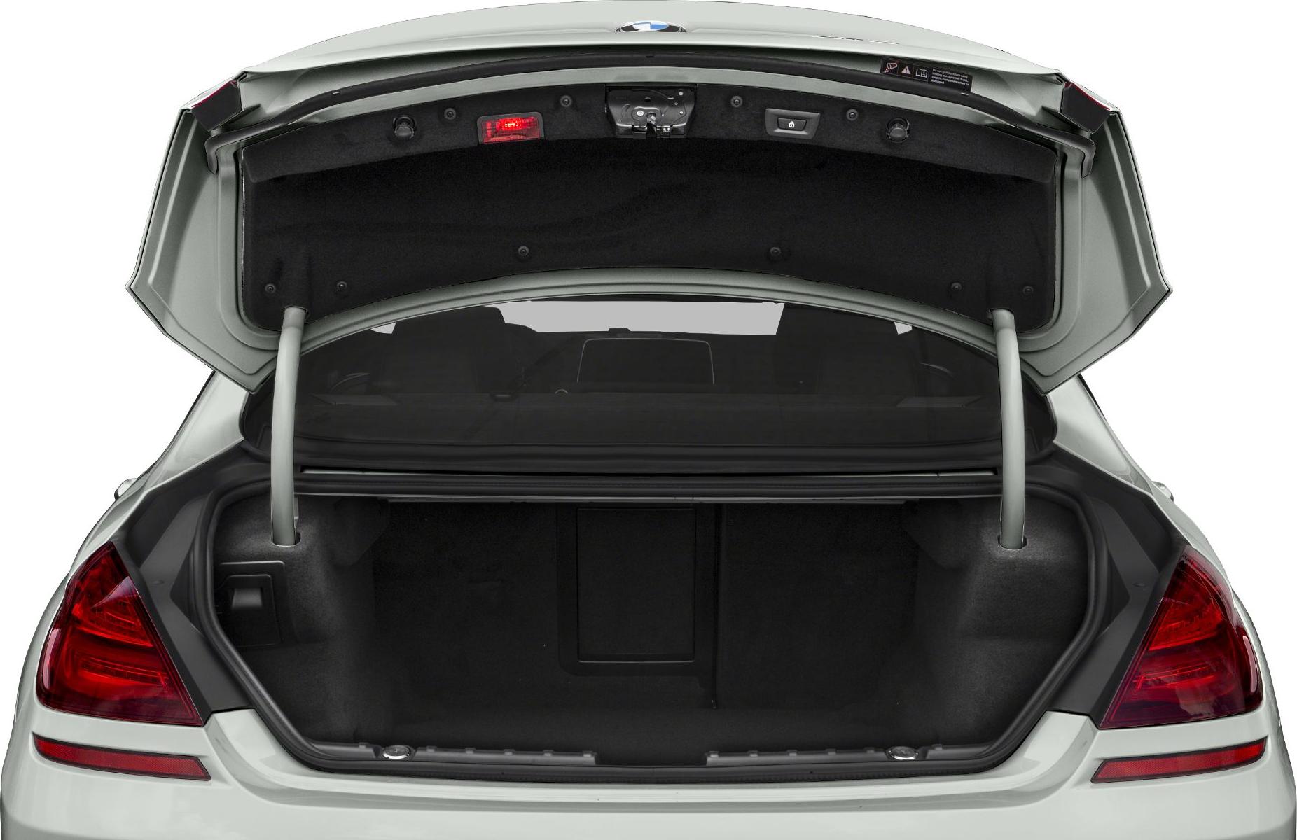 Open trunk interior with spacious cargo area and LCI facelift features