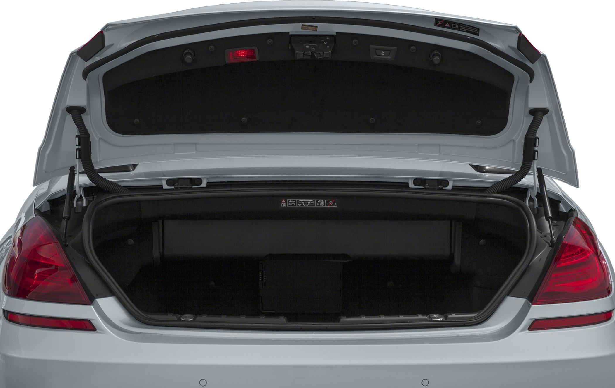 Open trunk with rear light details and storage space