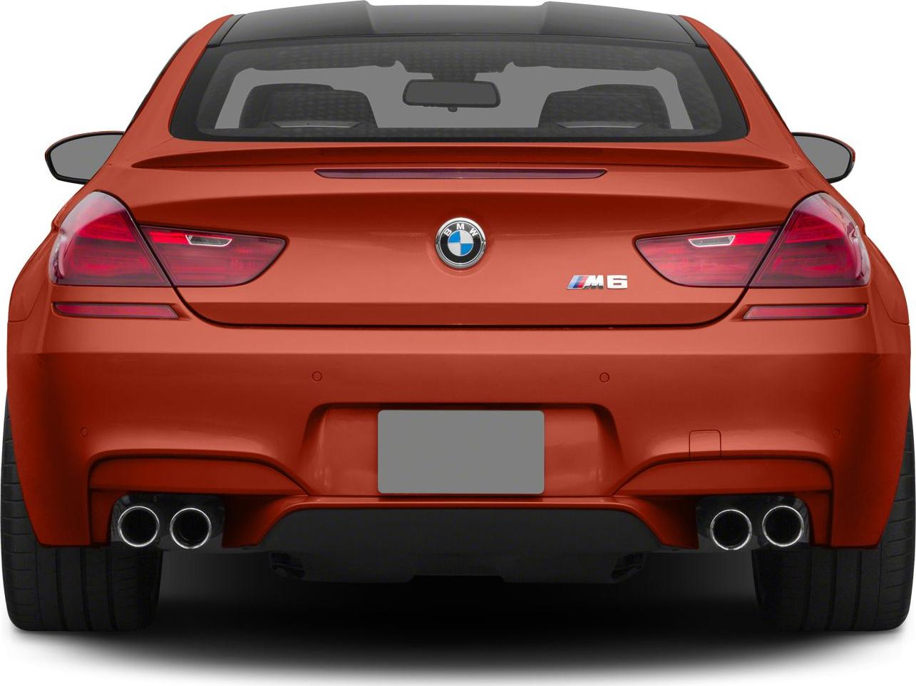 Rear view with quad exhausts and sporty taillights