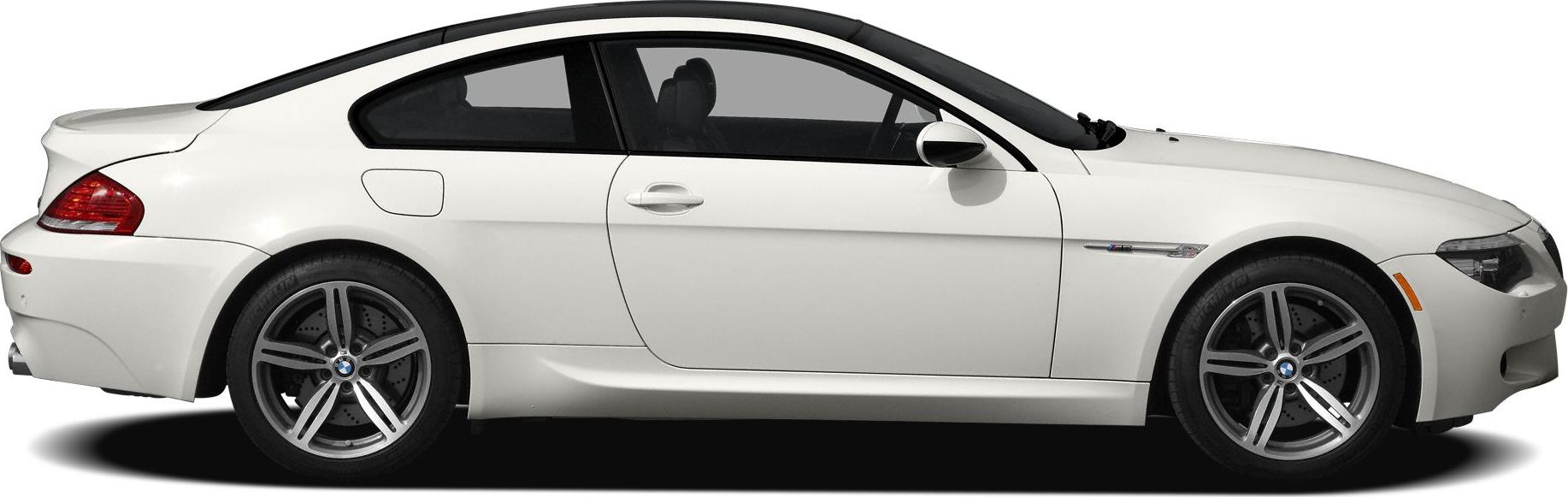 Side profile of a sporty coupe with alloy wheels.