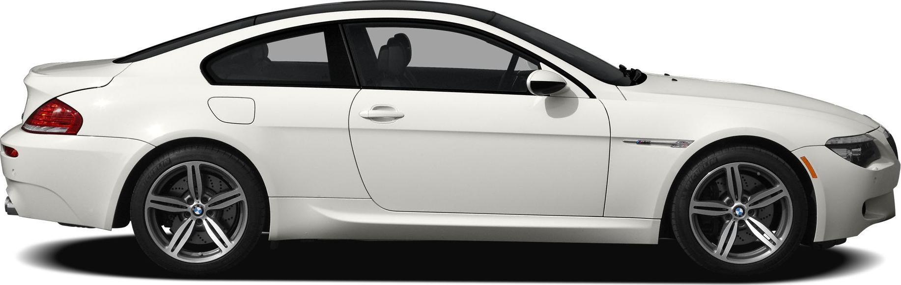 Sleek coupe side profile with alloy wheels and aerodynamic design