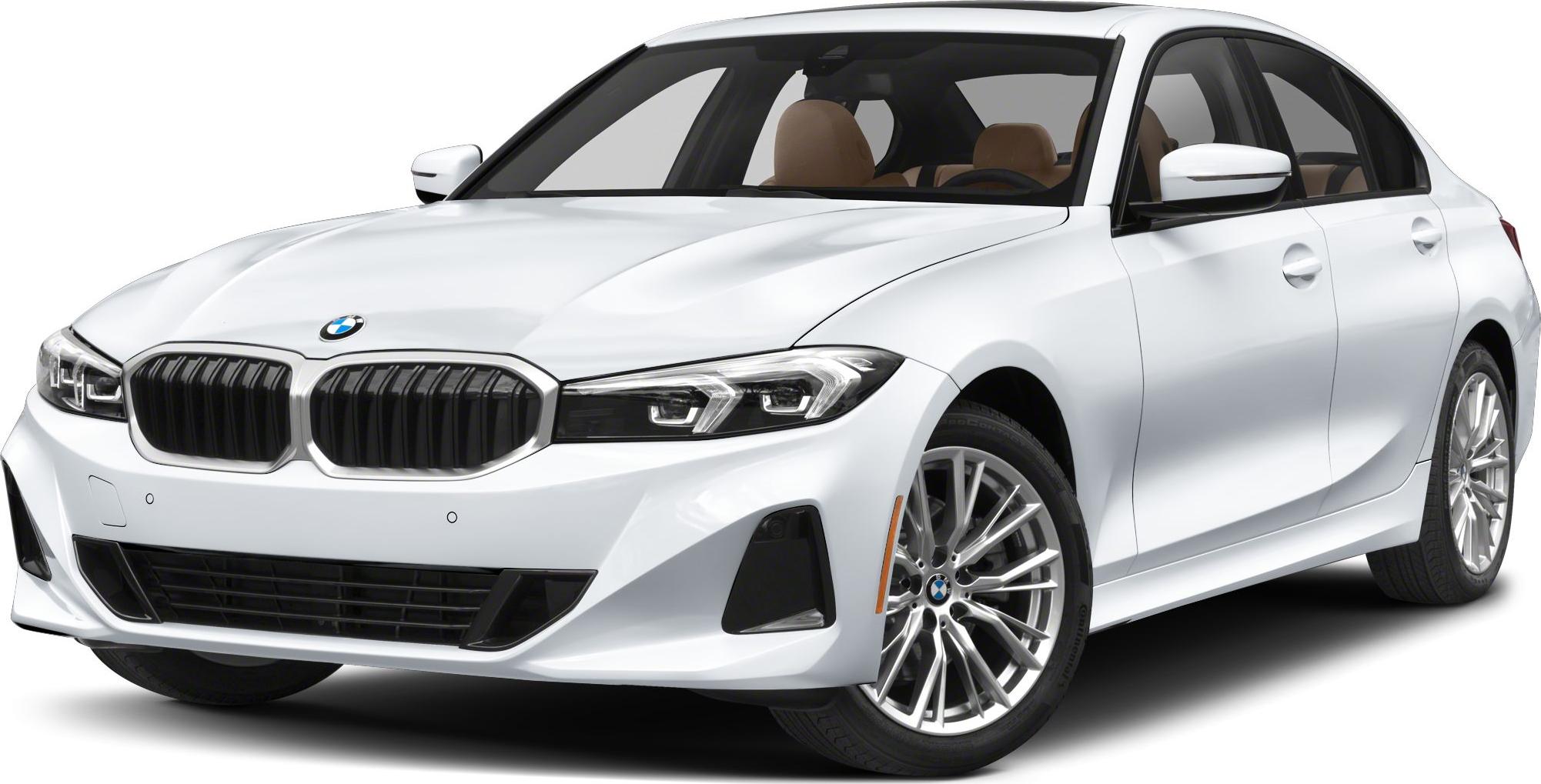 Front grille and headlights of a modern luxury sedan