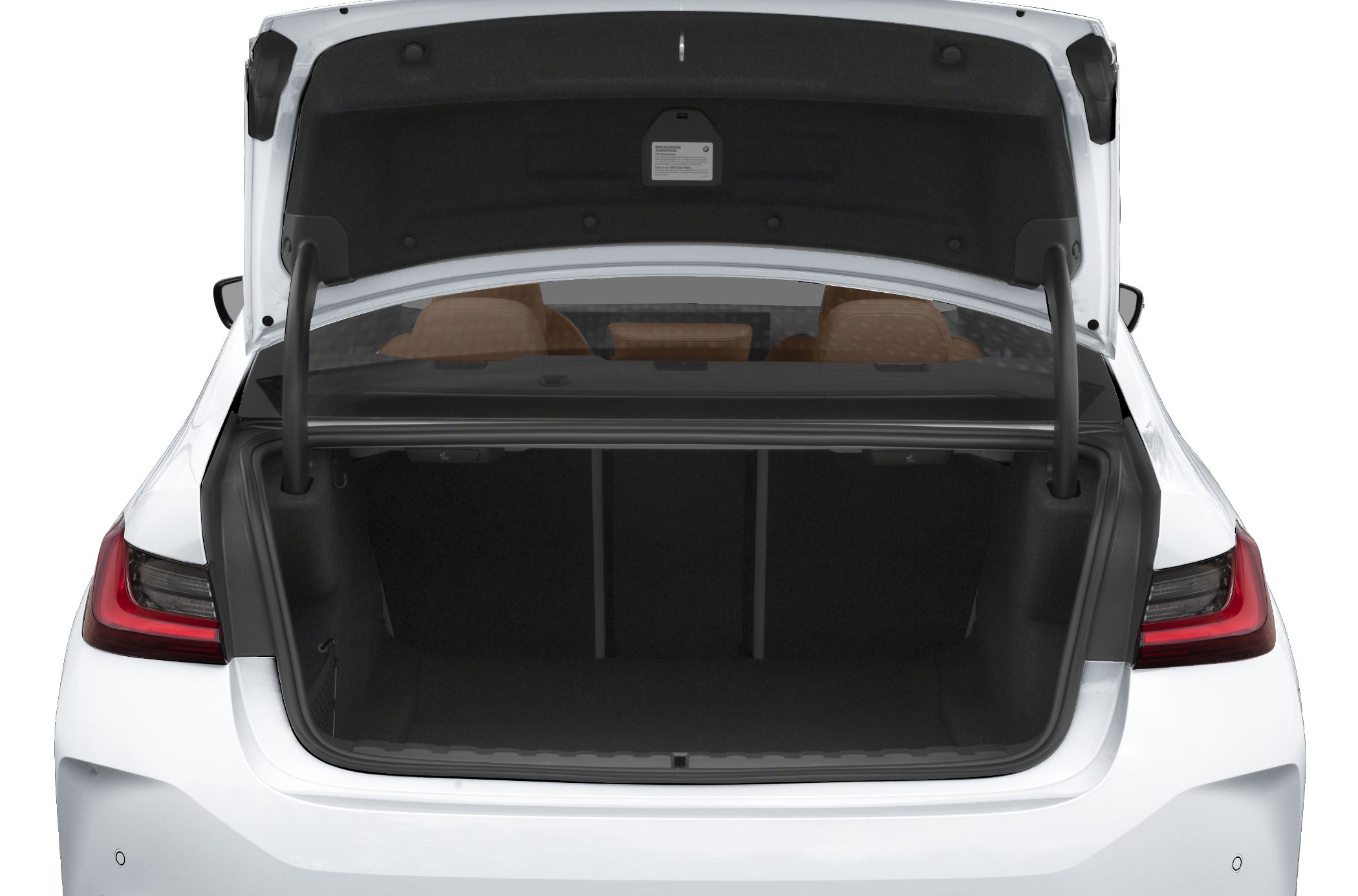 Open rear trunk with ample cargo space