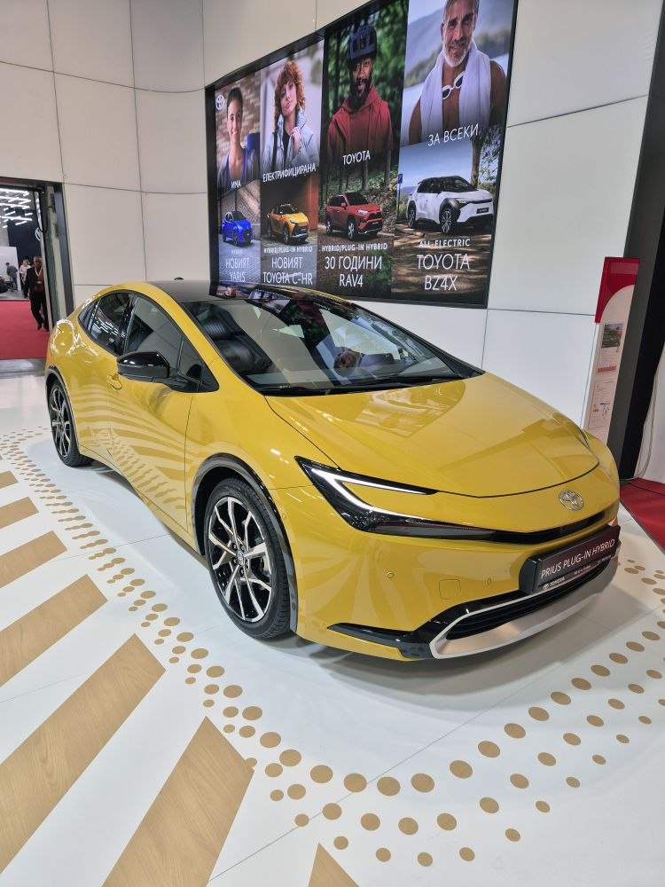 Yellow car with sleek LED headlights and sporty alloy wheels