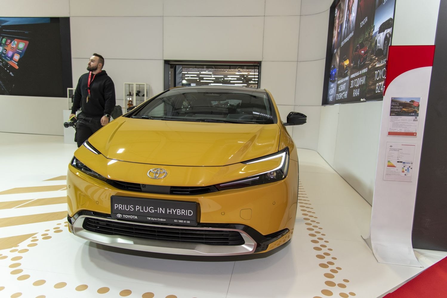 Sleek front view with LED headlights and aerodynamic bumper