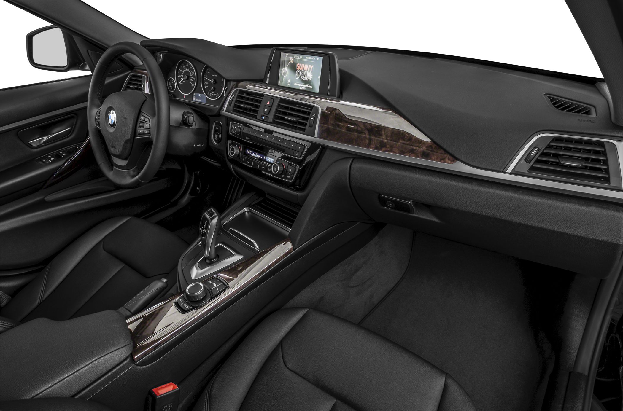 Dashboard, infotainment screen, center console with automatic shifter