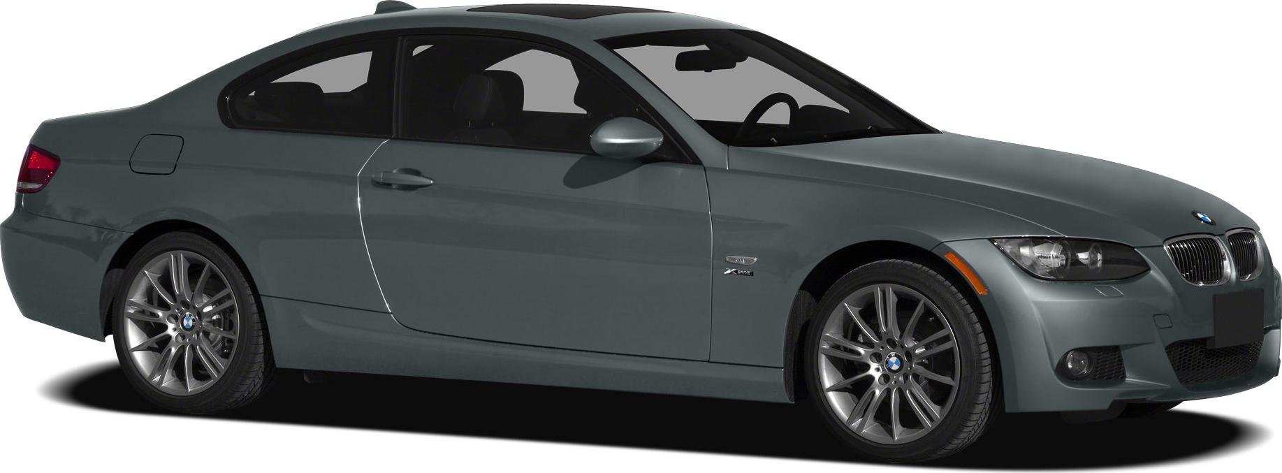 Side profile of a two-door coupe with alloy wheels