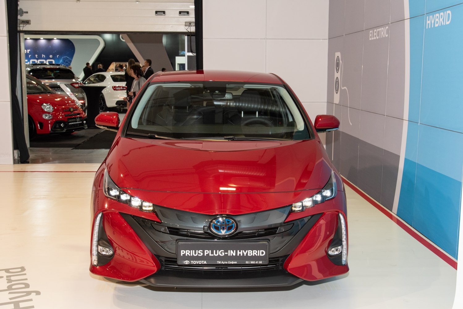 Front view with LED headlights and aerodynamic styling