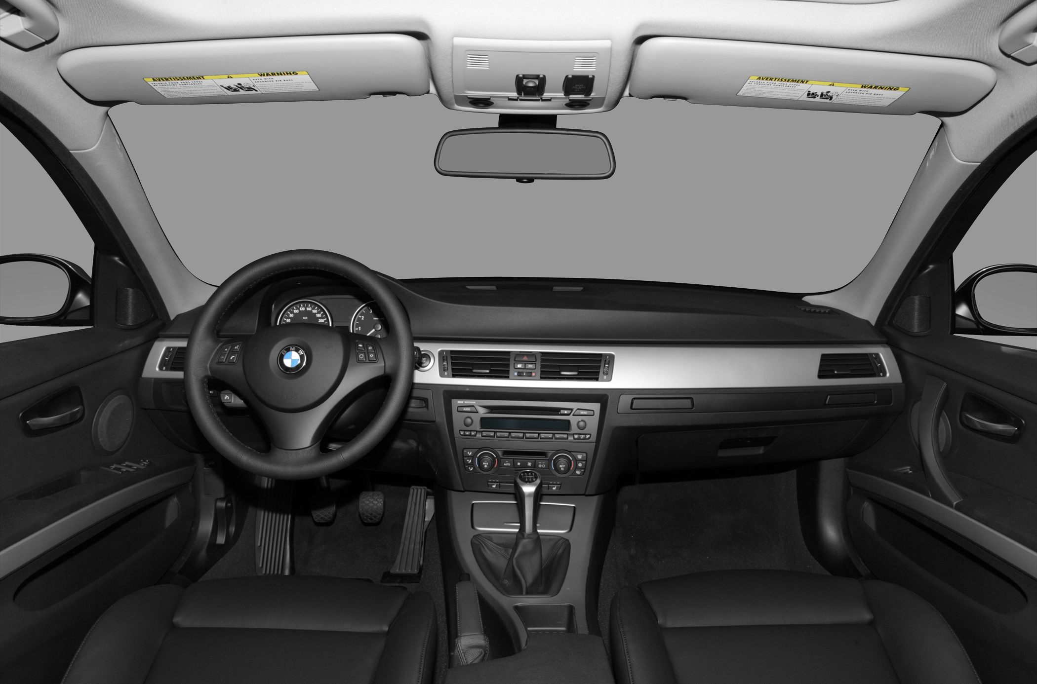 Steering wheel, dashboard, manual gear shift, instrumentation panel