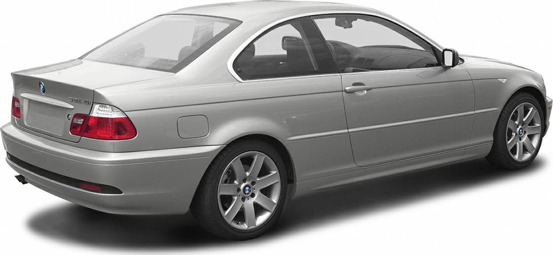 Silver 2-door coupe rear side view with alloy wheels and facelift taillights.