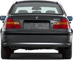 2001 BMW 3 Series Sedan (E46, facelift 2001) Rear View