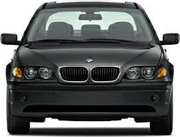 Front view with dual kidney grille and round headlights