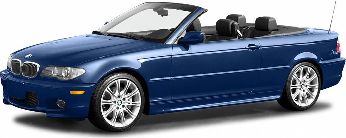 Convertible with open roof and sporty side profile.