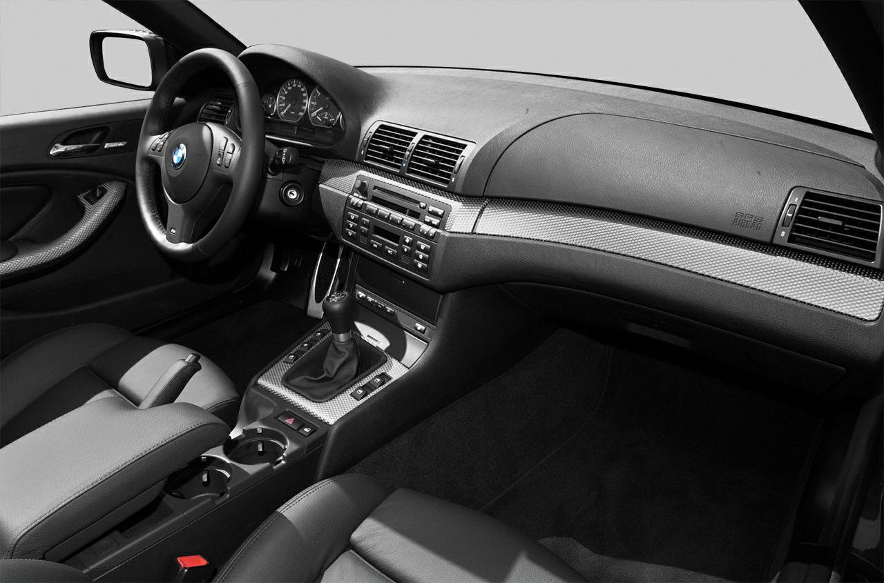 BMW 3 Series E46 Convertible facelift interior with dashboard and center console