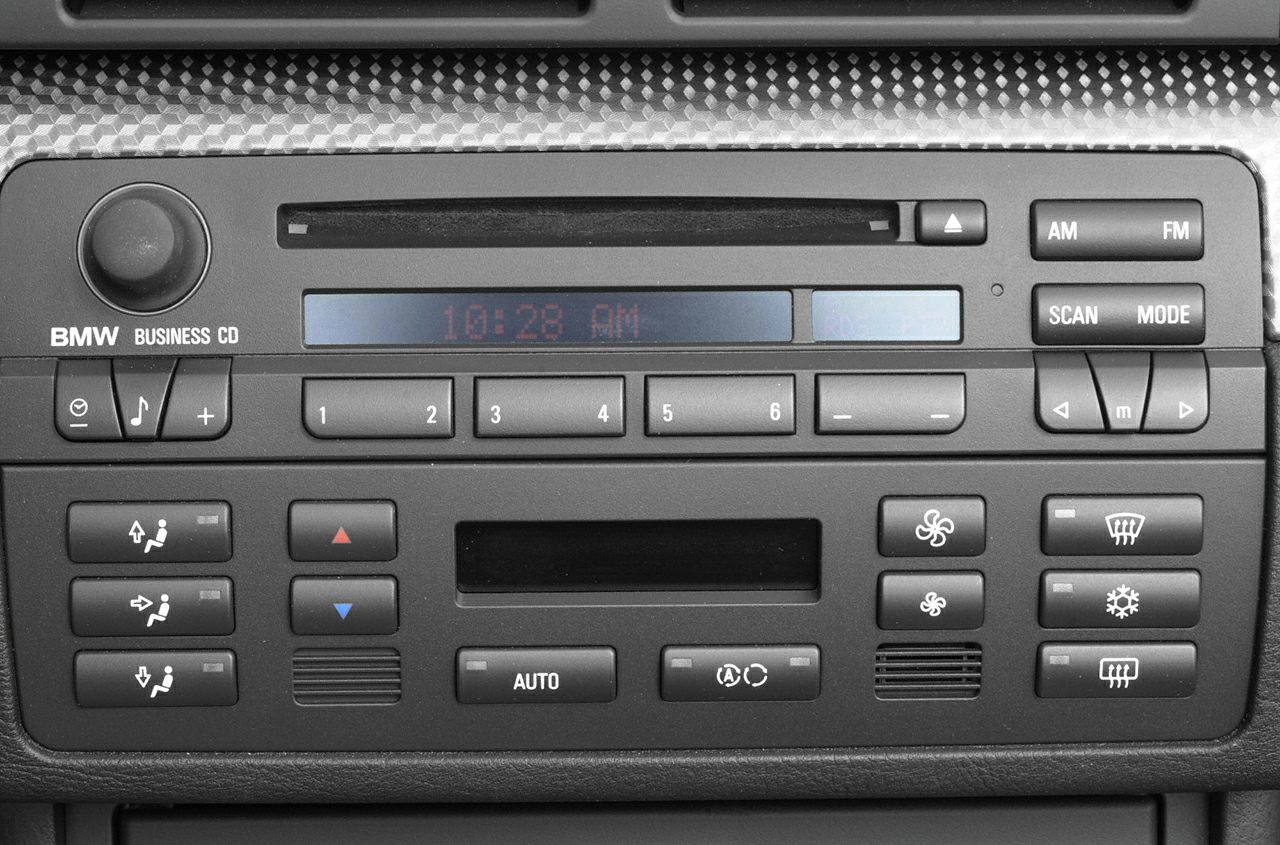 Business CD player and automatic climate control panel