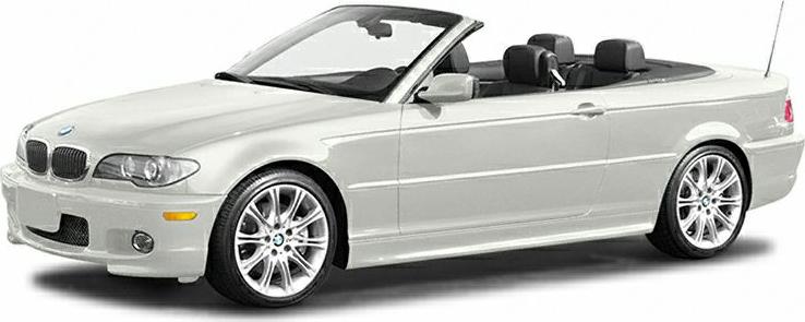Convertible with open roof and sporty alloy wheels
