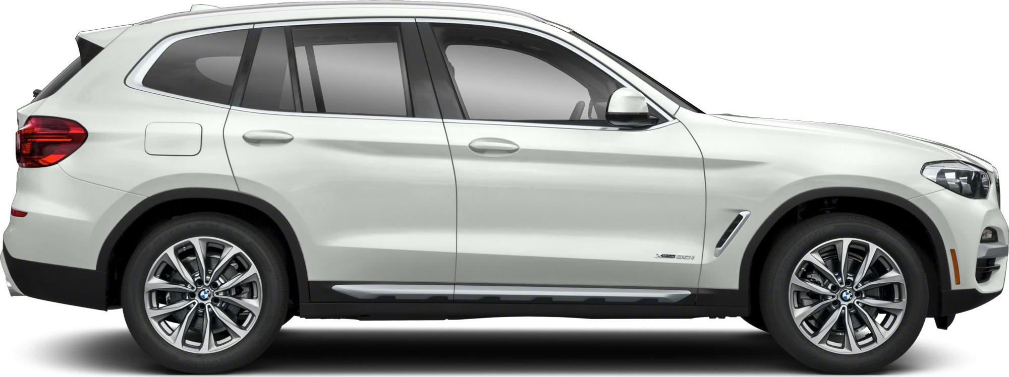 Side profile of white SUV with alloy wheels and modern design