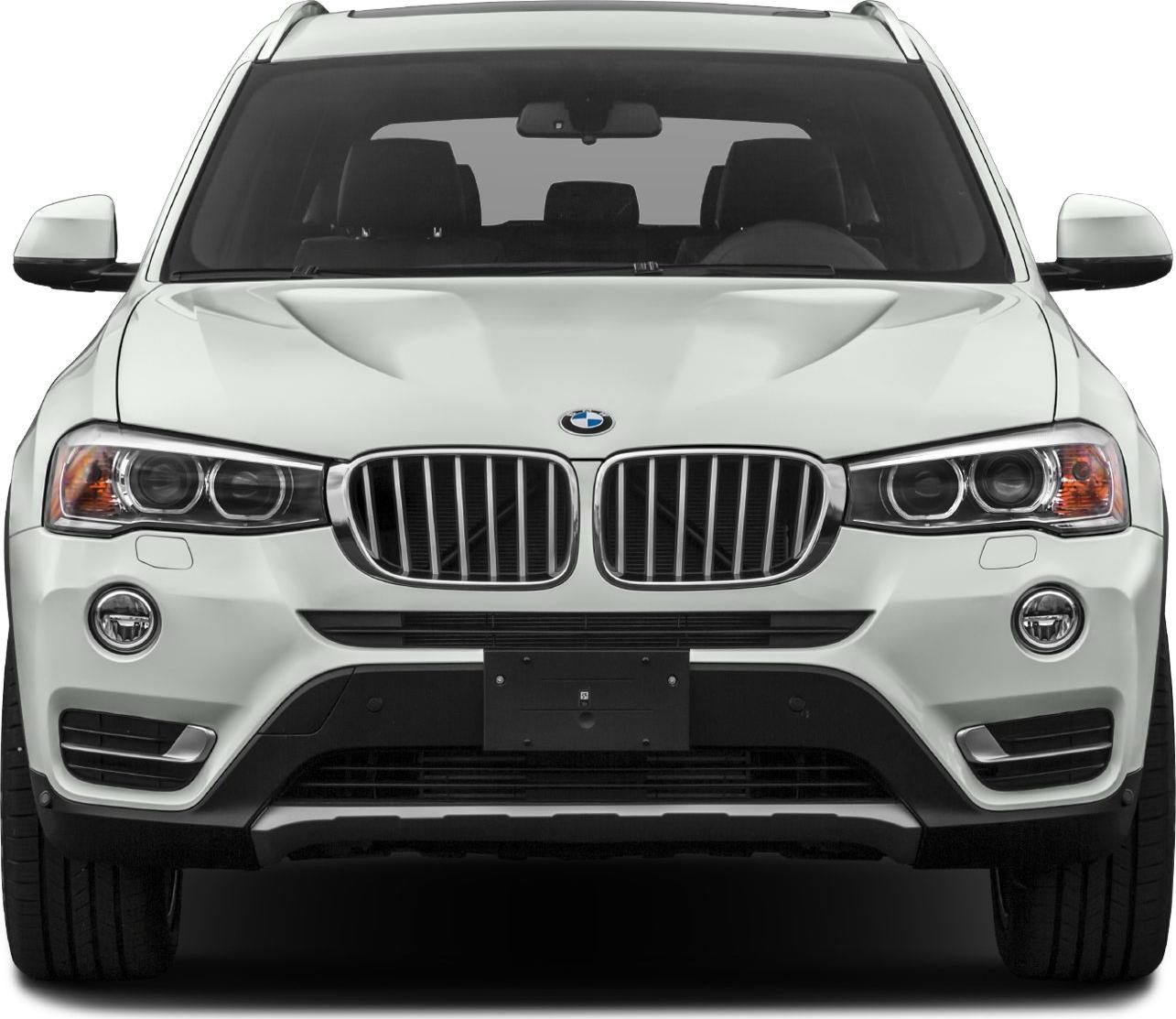 Front view with kidney grille and dual round headlights
