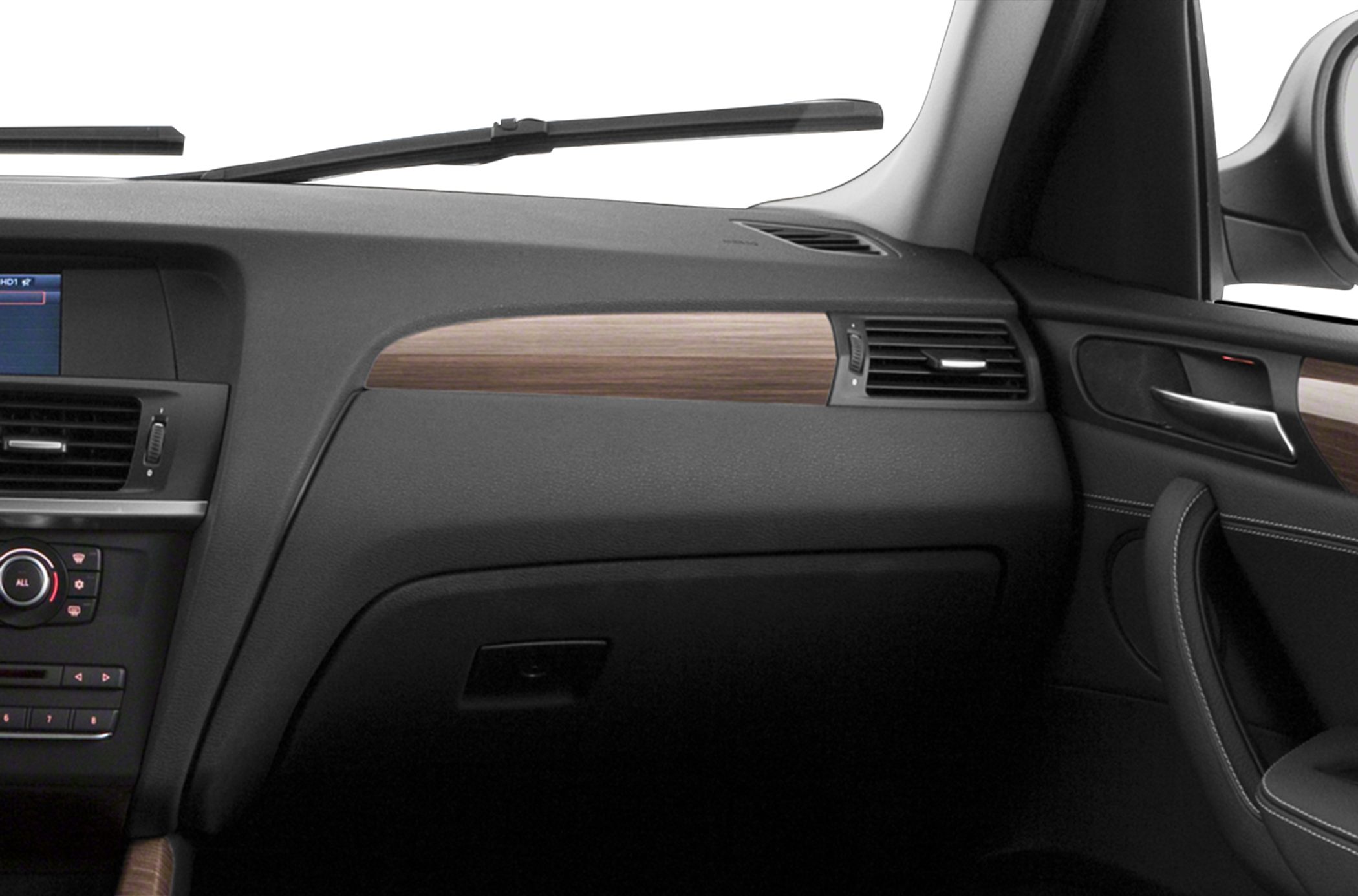 Dashboard and wood trim interior details