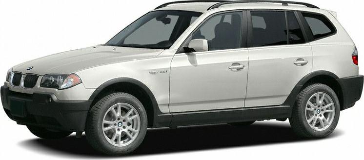 Side profile of white SUV with alloy wheels and visible roof rails