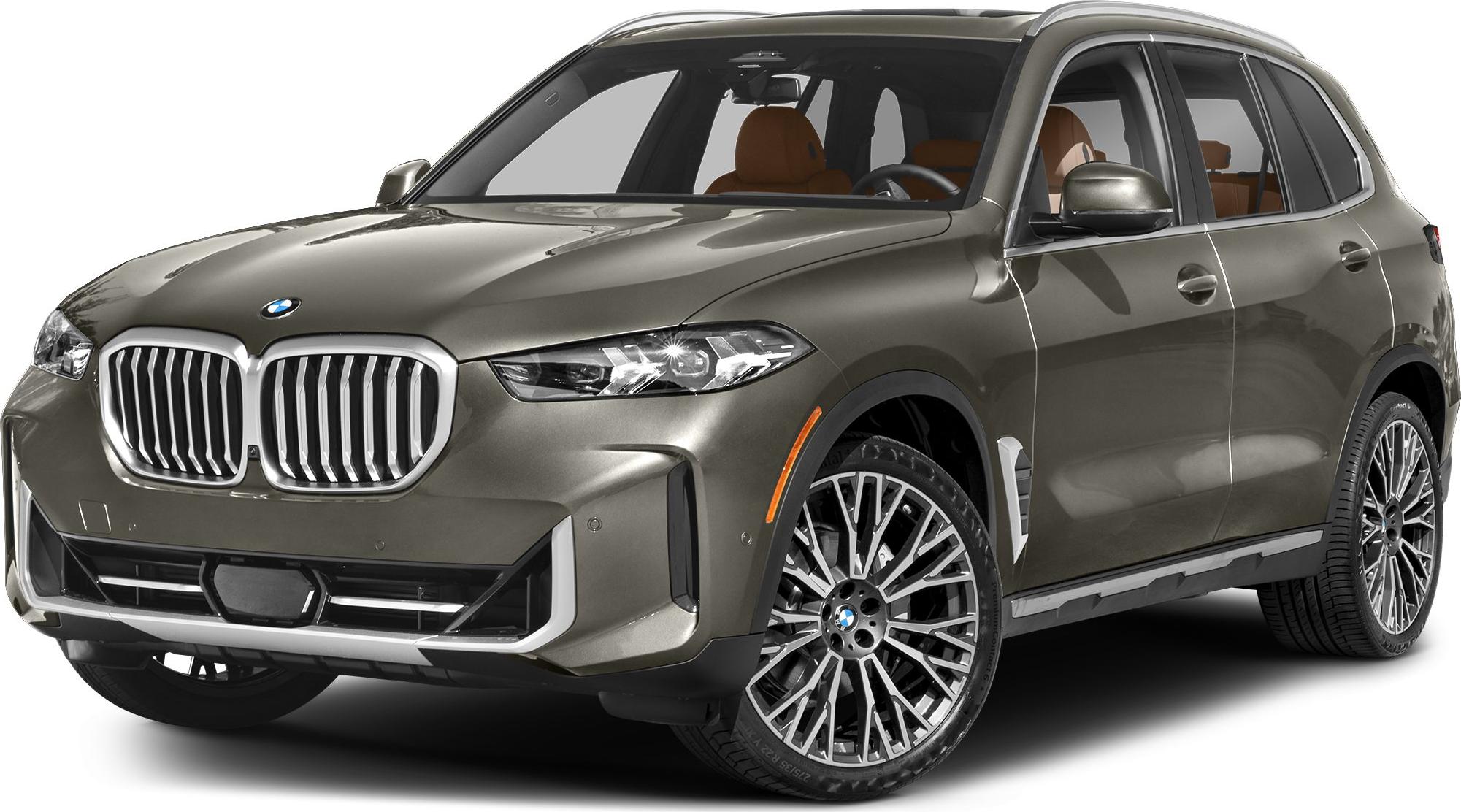 Front exterior view with updated grille and alloy wheels of luxury mid-size SUV.