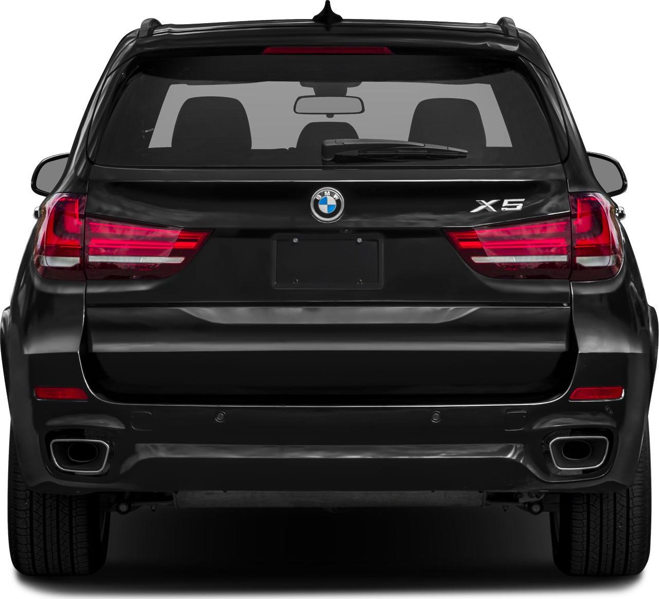 Luxury SUV rear with distinct tail lights and dual exhaust tips