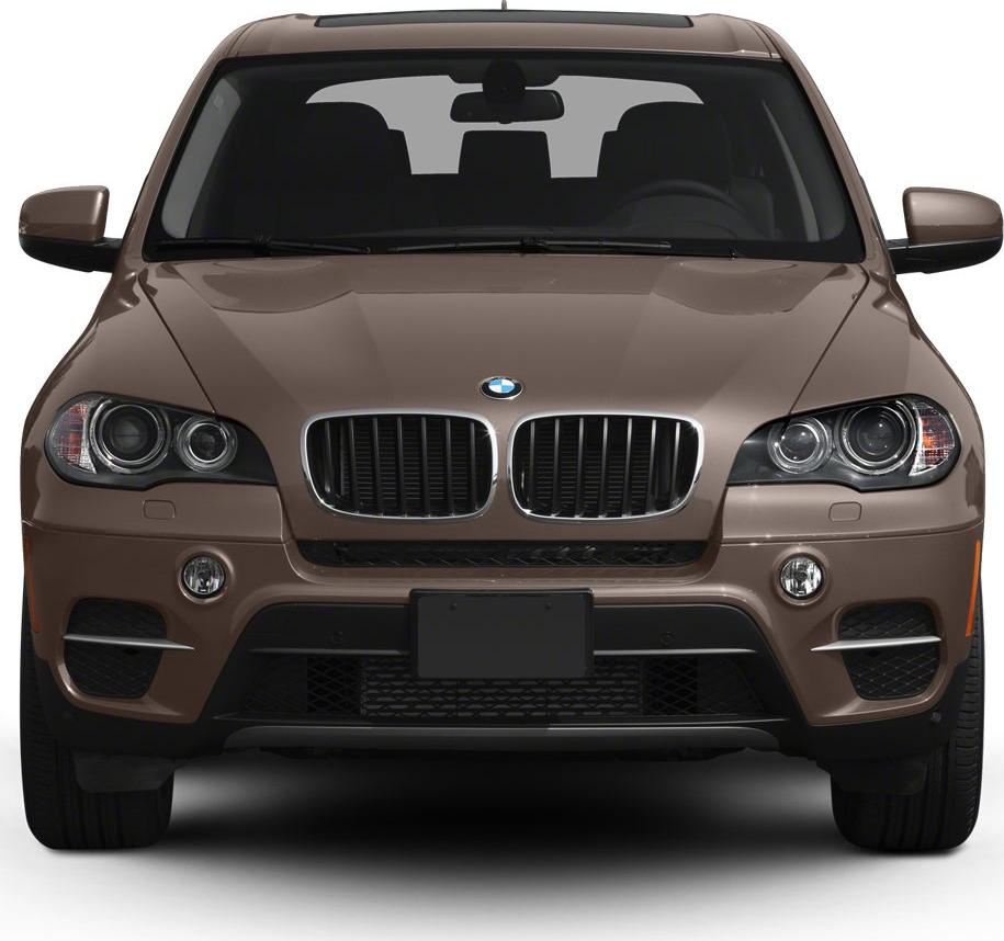 Front view of SUV with kidney grille and modern headlights