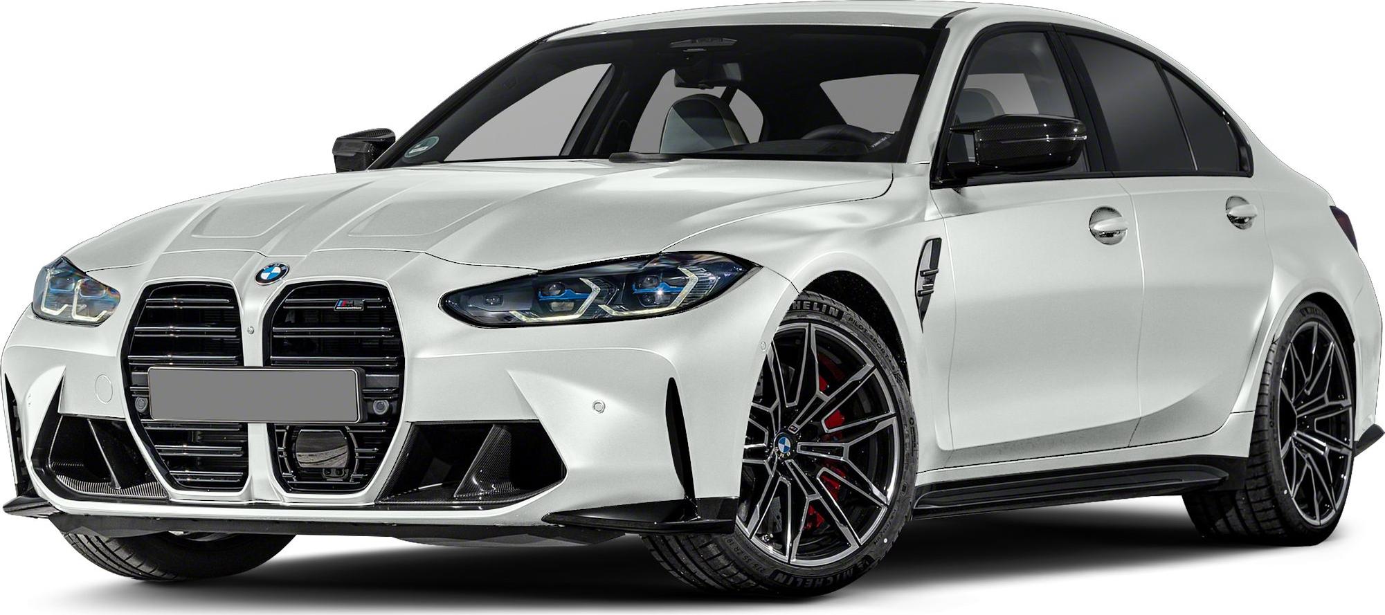 Aggressive kidney grille and sporty multi-spoke alloy wheels front view