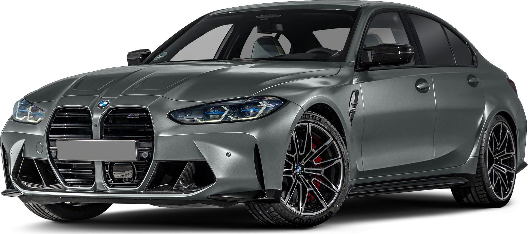 Aggressive front with large grille and sharp LED headlights
