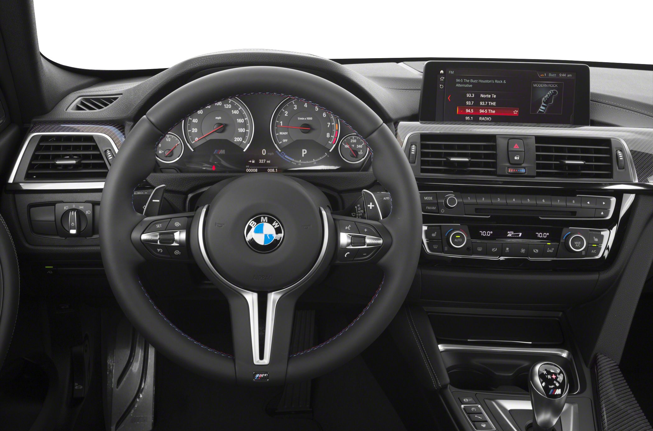 Dashboard, digital instrument cluster, multifunction steering wheel
