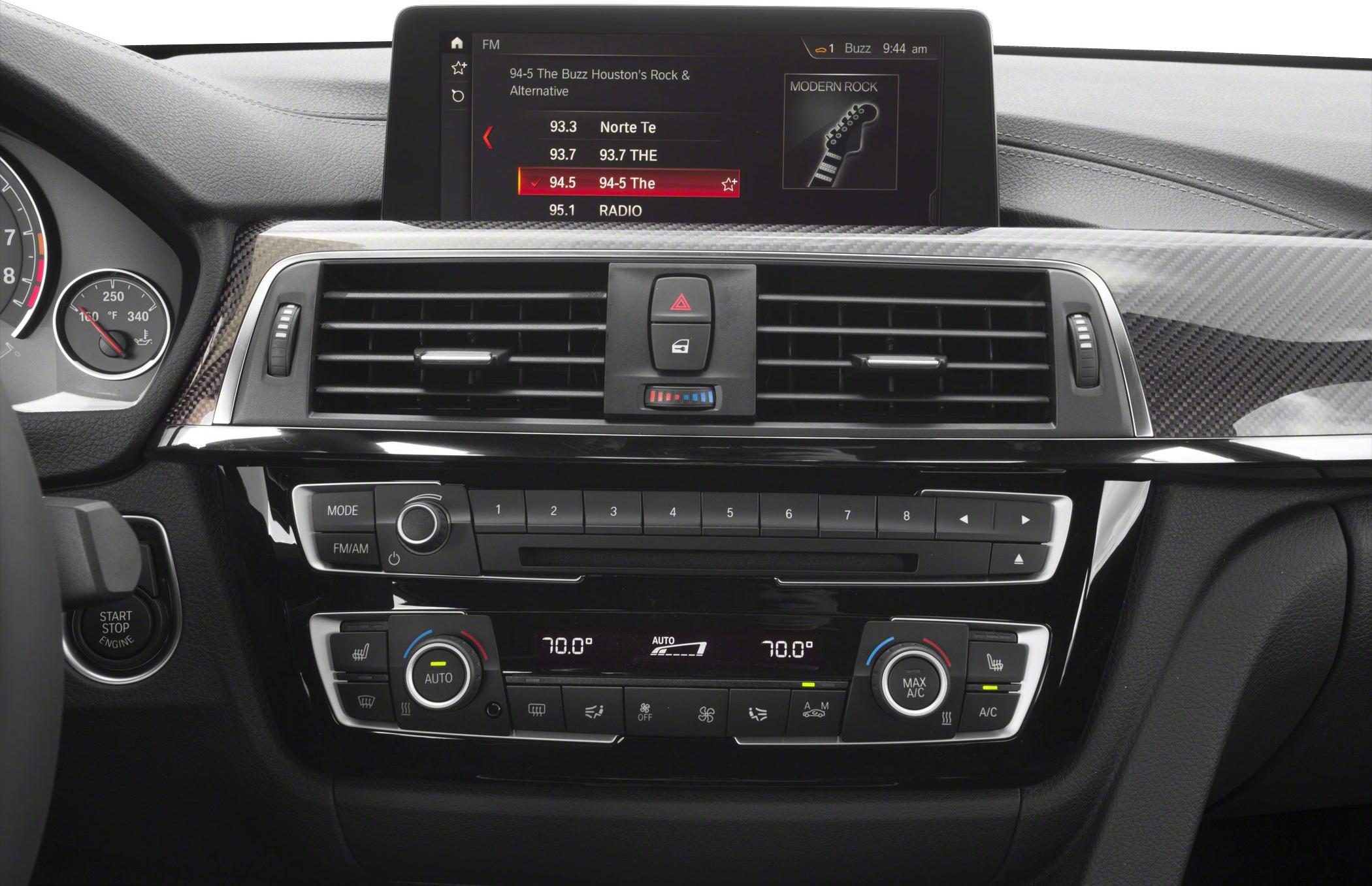 Dashboard with infotainment display and dual-zone climate control