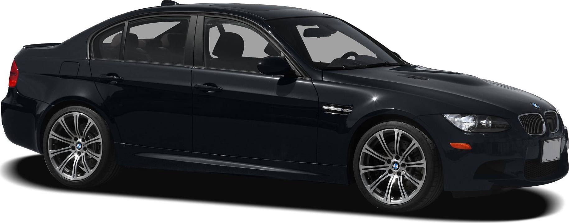 Black sporty sedan with alloy wheels and rear roof spoiler