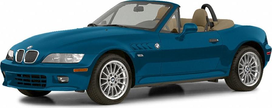 3/4 front-left view, Topaz Blue Metallic