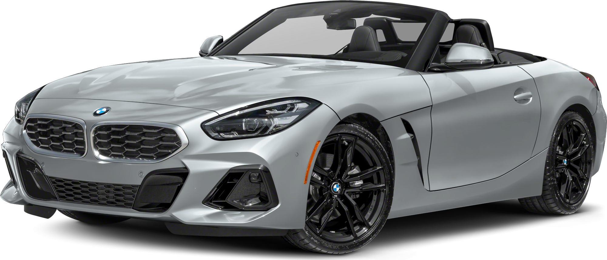 Convertible with distinctive front grille and sharp LED headlights