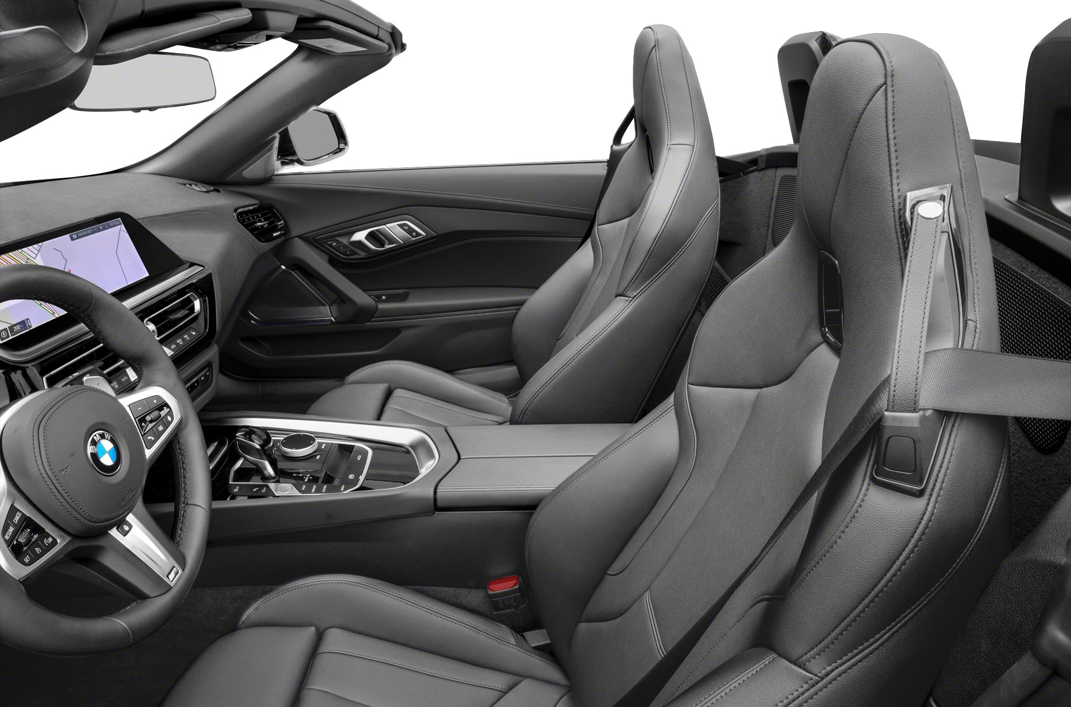 Luxurious interior with sports seats and advanced digital display