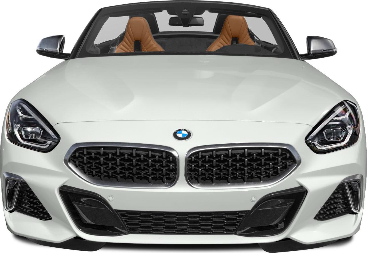 Front view with kidney grille and LED headlights