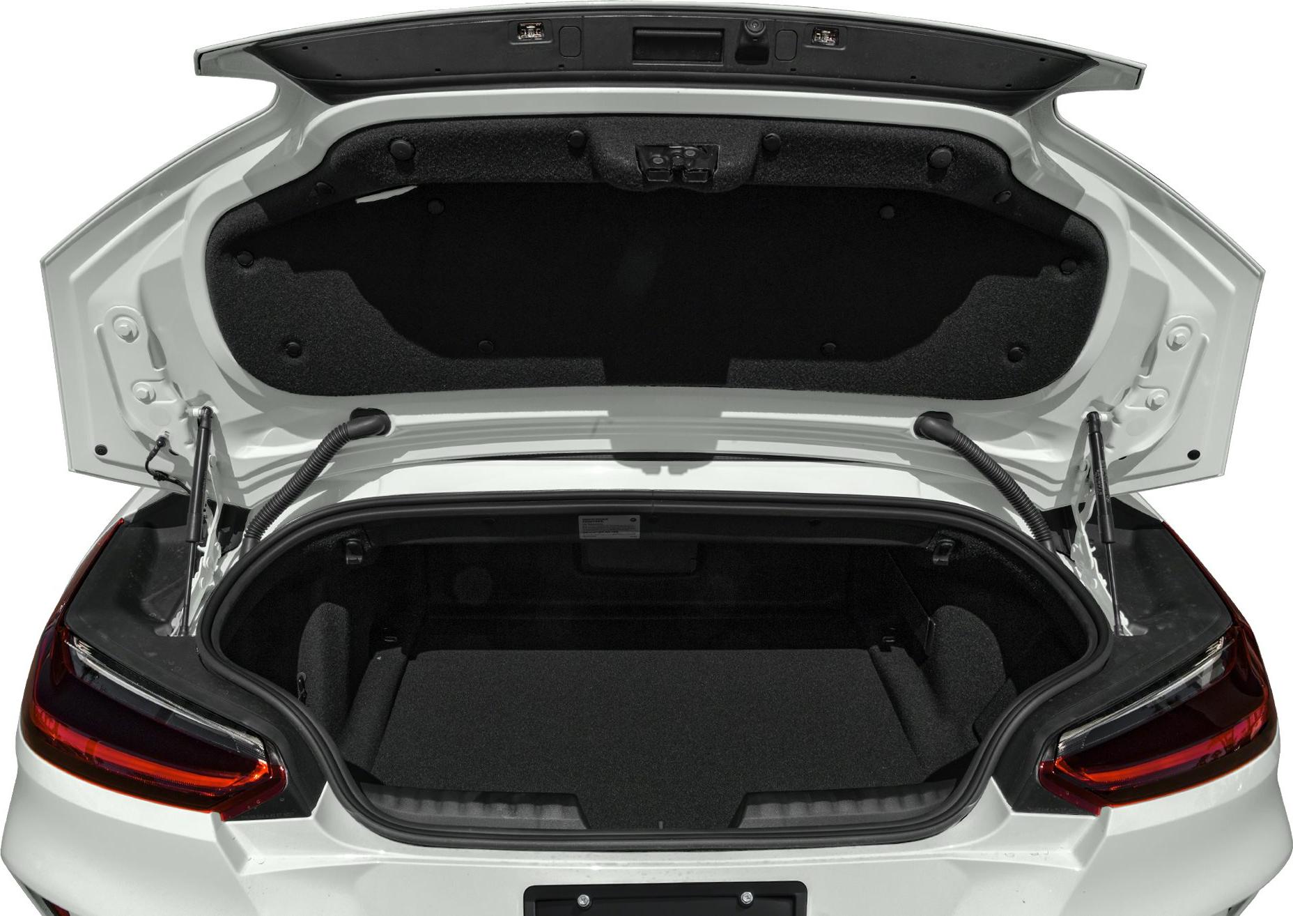Open trunk space with rear tail lights