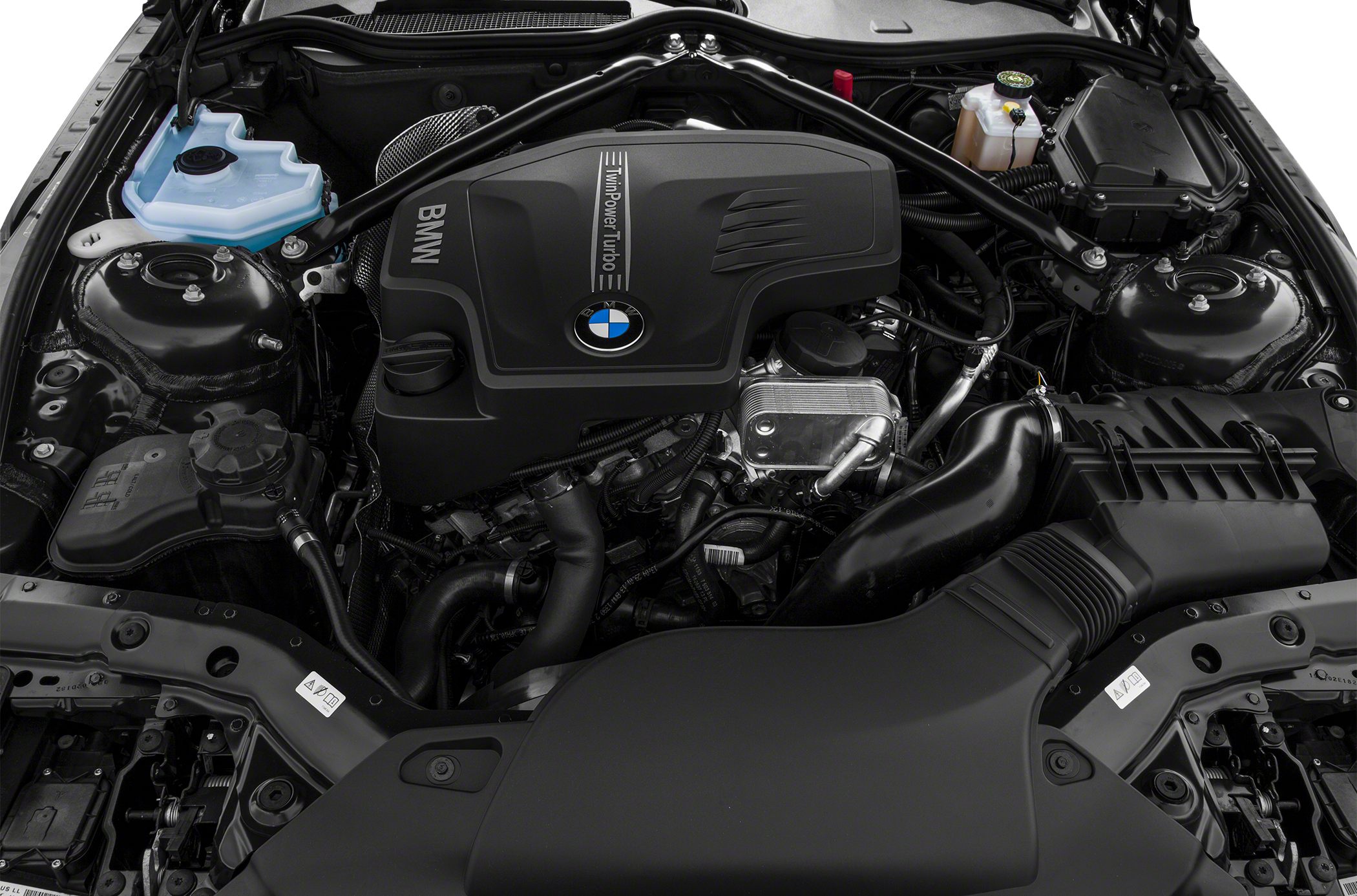 TwinPower Turbo engine with detailed engine bay components