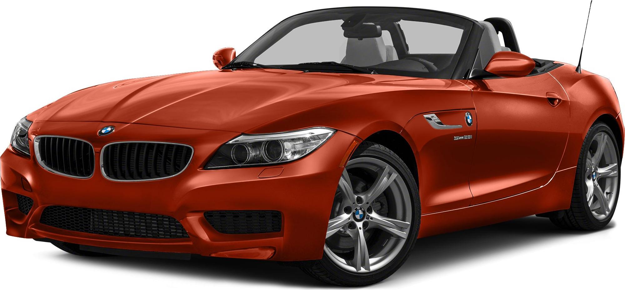 Convertible sports car front with kidney grille and headlights