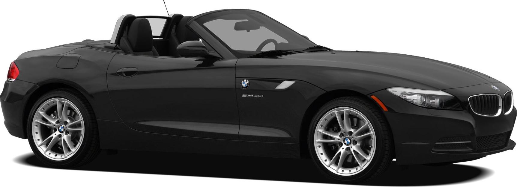 Sleek black convertible roadster with sporty alloy wheels and aerodynamic design