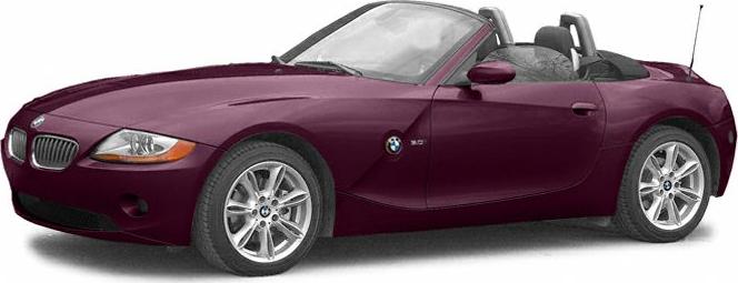 3/4 front-left view, Merlot Red Metallic