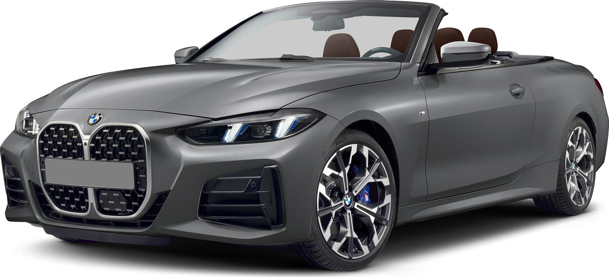 Front view with kidney grille, LED headlights, and alloy wheels