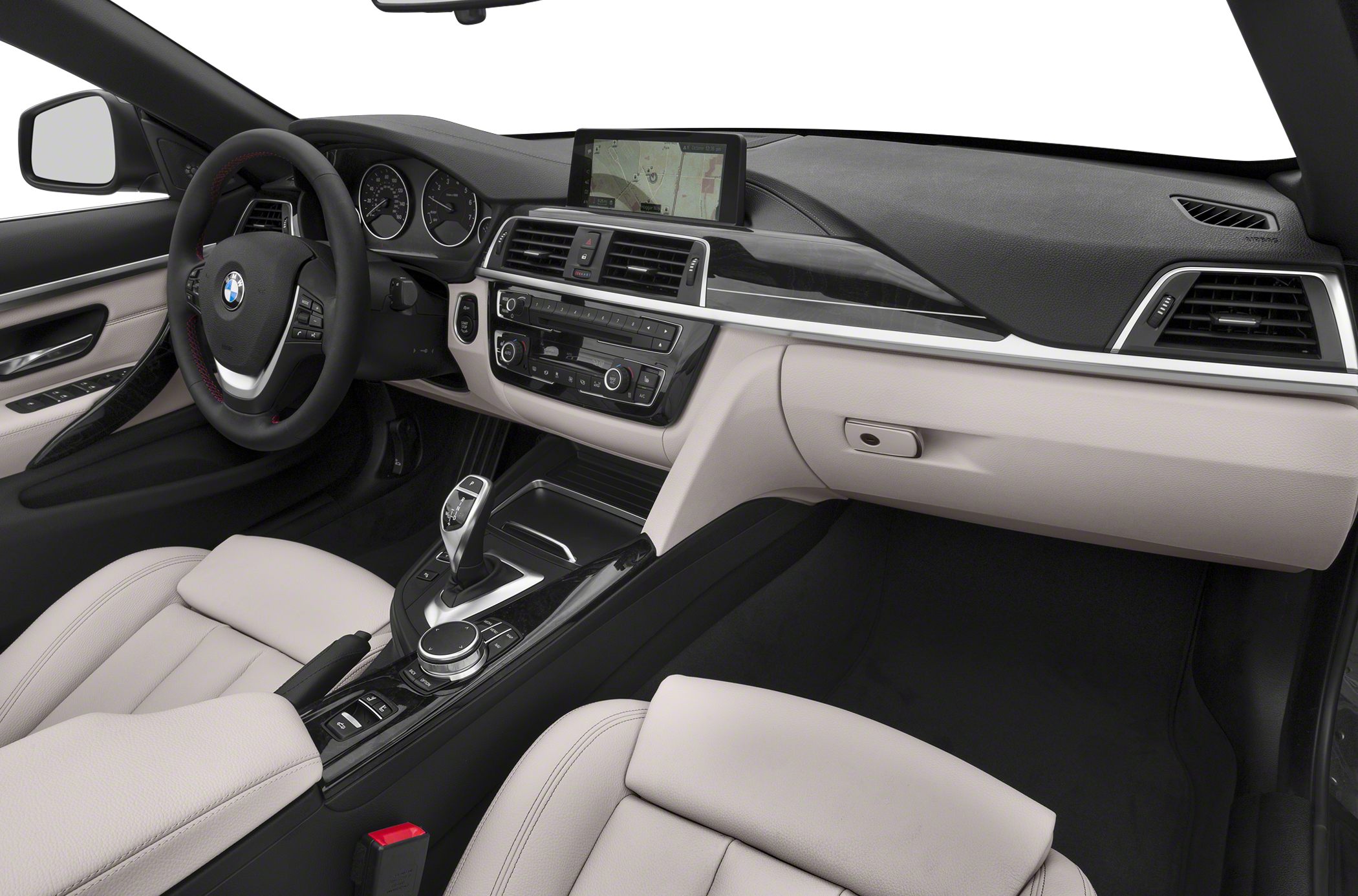 Premium convertible interior with leather seats, advanced infotainment, and stylish dashboard