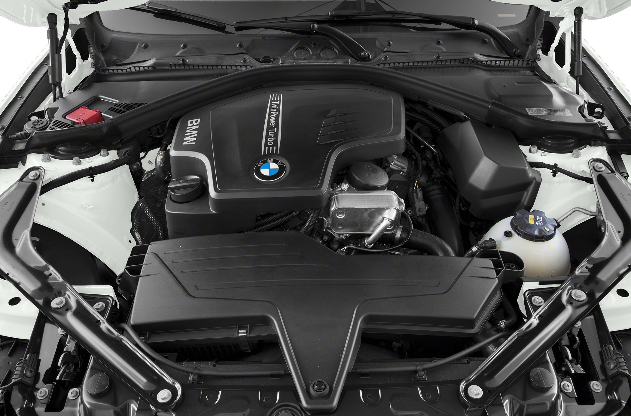 TwinPower Turbo engine bay layout with structural braces