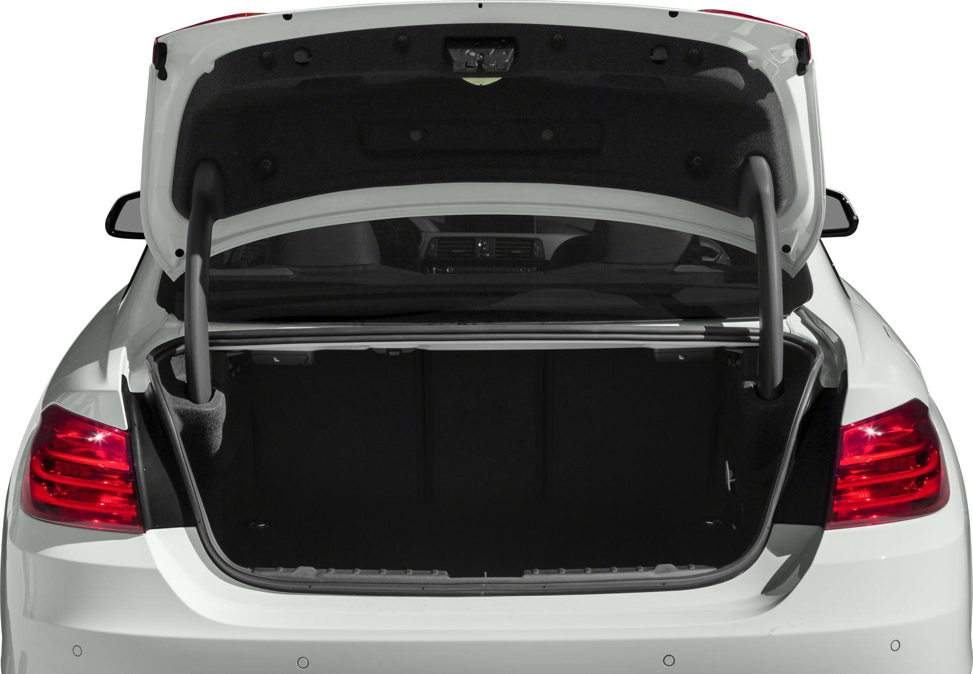 Open rear trunk with tail lights and spacious cargo area