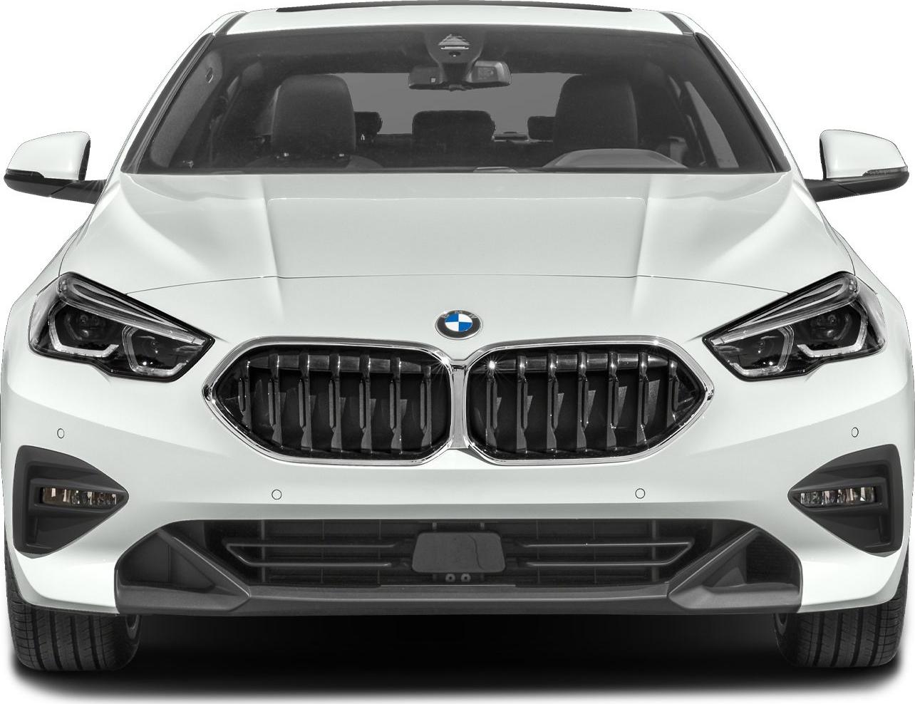 Front view with kidney grille and LED headlights