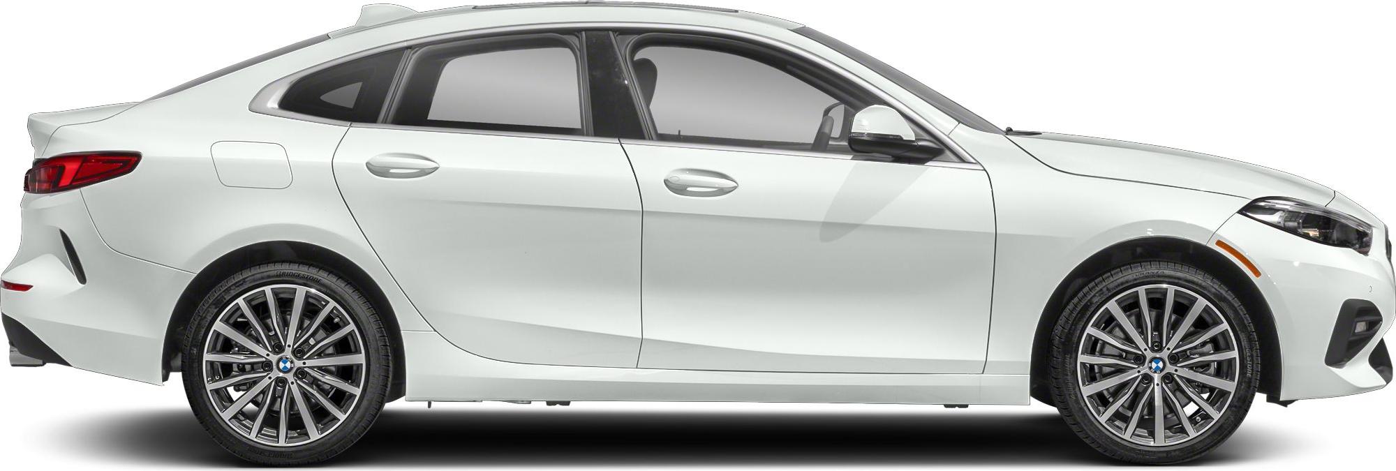 Aerodynamic side profile with sleek wheels and 4-door coupe design