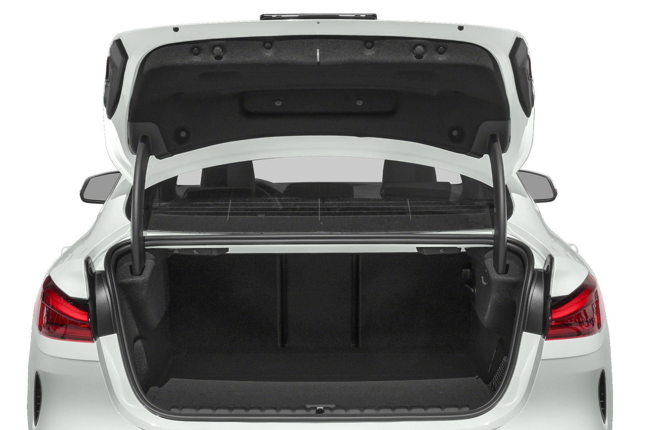 Open trunk with spacious cargo area and rear seat fold options